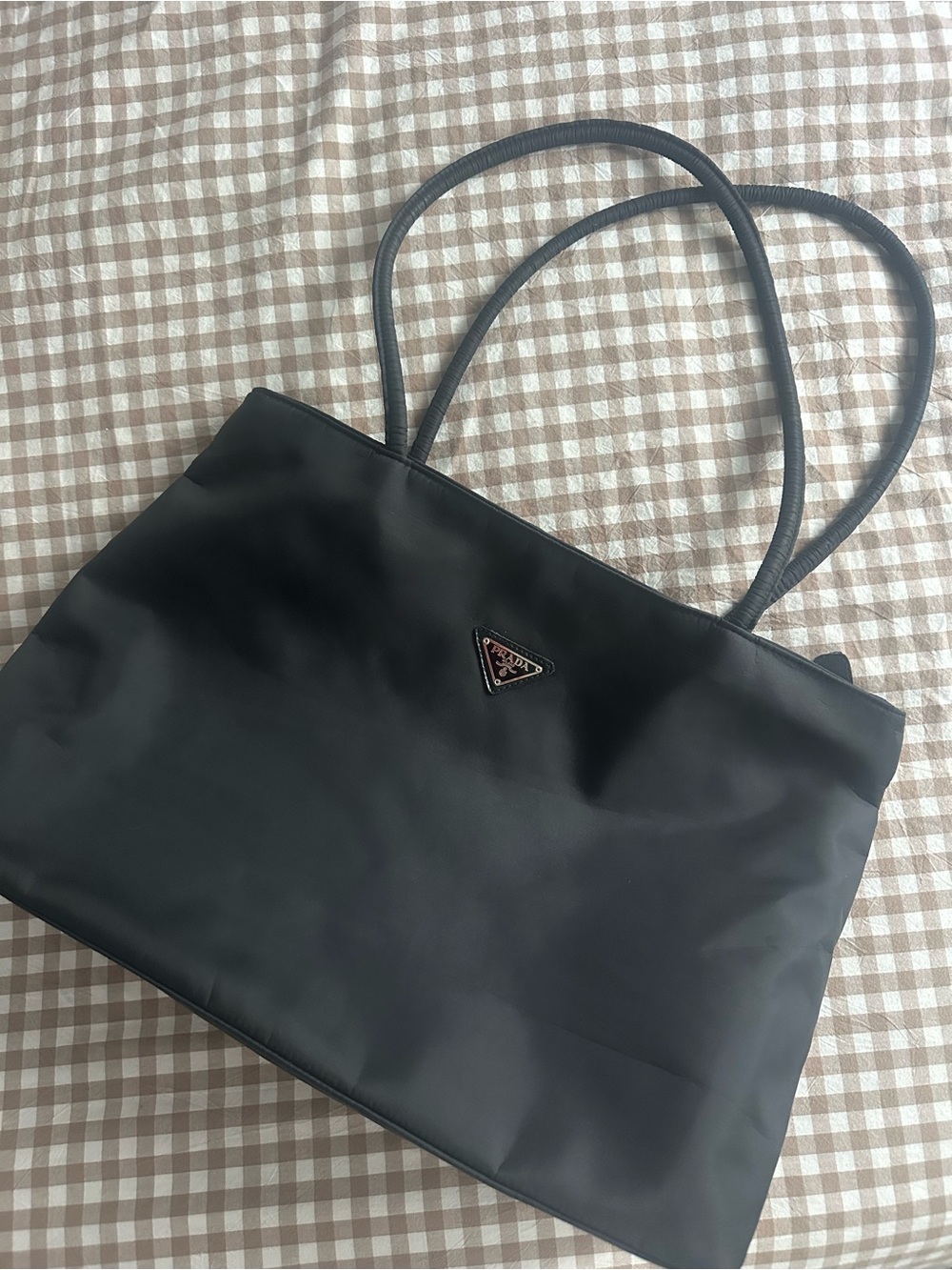 Prada Black Nylon Tote Bag